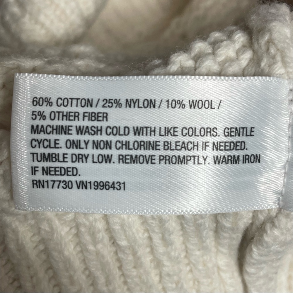Universal Threads Cozy Cream Cable Knit Crew Sweater XXL - Picture 5 of 6